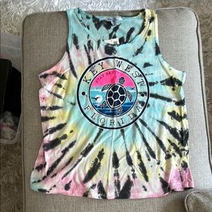 Tie-Dye Key West Florida Tank Top